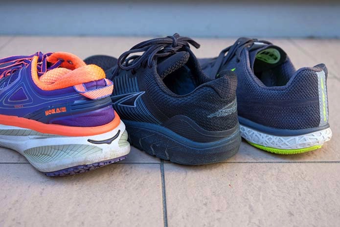 特性の異なる3つのランニングシューズ
