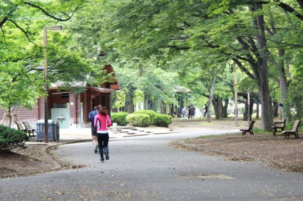 代々木公園　ランナー