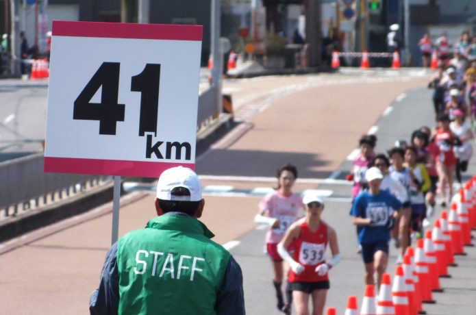 マラソンのラスト1km