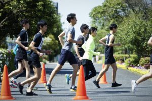 マラソンをトレーニングをするランナー