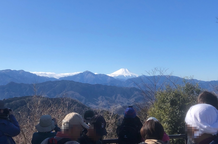 高尾山　山頂　富士山