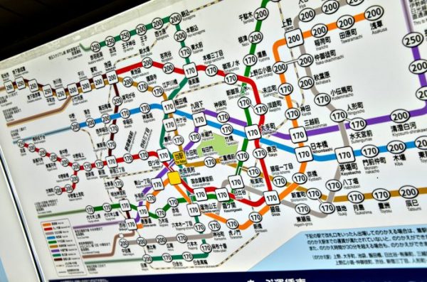 地下鉄　路線図　東京メトロ