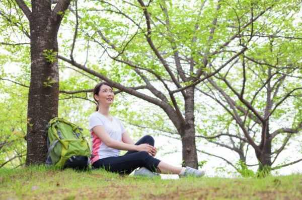 トレイルラン　自然の中を走る