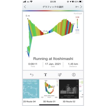 アプリ　run graph