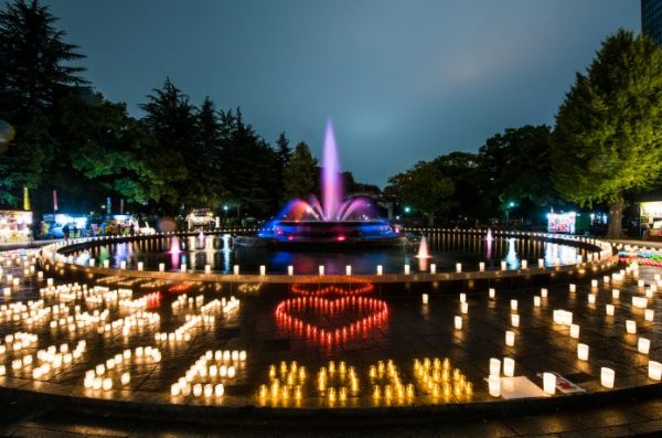 夜の日比谷公園