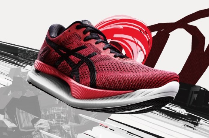 赤 ニットアッパー ランニングシューズ ランニングシューズ アッパーニット メンズ スニーカー エア